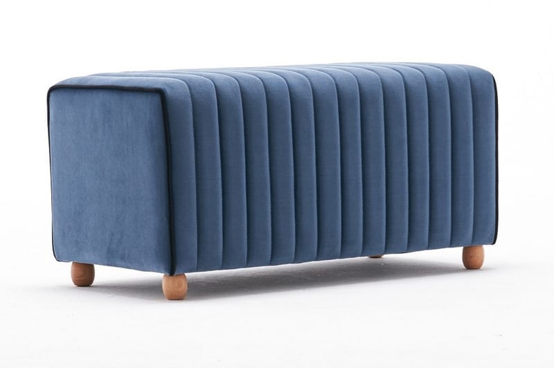 VIRAZEIL Sittpuff Blå/Natur - Möbler - Vardagsrum - Stolar & sittmöbler - Sittpuff