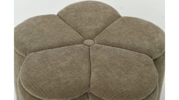Sittpuff Viresta med Förvaring Ø60 cm - Beige - Möbler - Vardagsrum - Stolar & sittmöbler - Sittpuff
