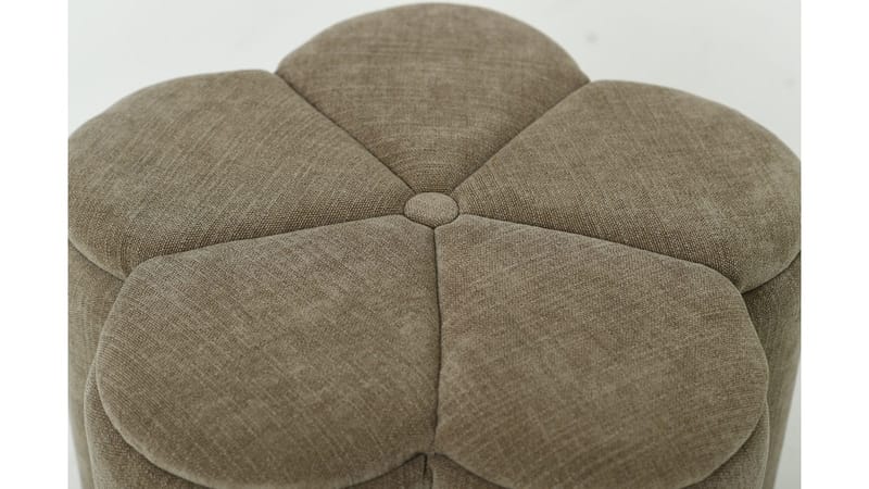 Sittpuff Viresta med Förvaring Ø60 cm - Beige - Möbler - Vardagsrum - Stolar & sittmöbler - Sittpuff
