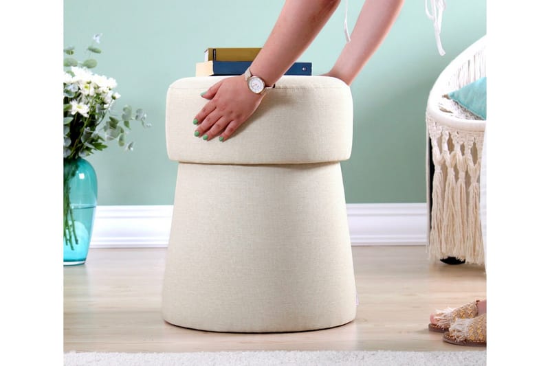 Waterford Sittpuff 40 cm - Beige - Möbler - Vardagsrum - Stolar & sittmöbler - Sittpuff