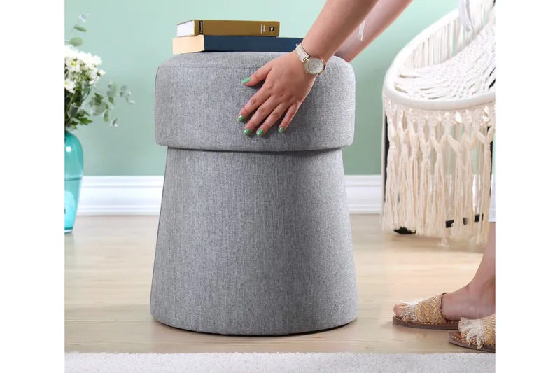Waterford Sittpuff 40 cm - Ljusgrå - Möbler - Vardagsrum - Stolar & sittmöbler - Sittpuff