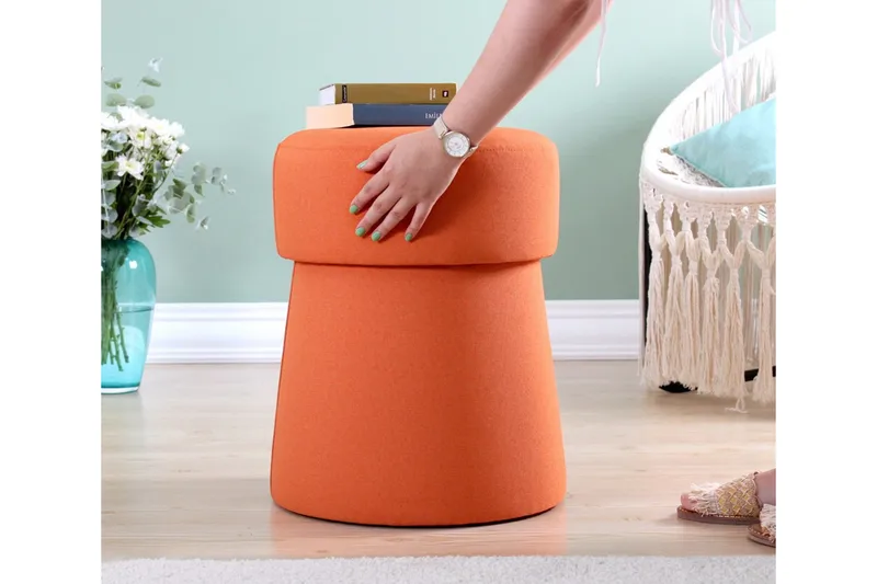 Waterford Sittpuff 40 cm - Orange - Möbler - Vardagsrum - Stolar & sittmöbler - Sittpuff