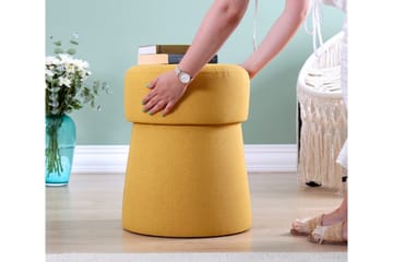 Waterford Sittpuff 40 cm - Senapsgul - Möbler - Vardagsrum - Stolar & sittmöbler - Sittpuff