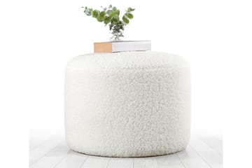 Whitman Sittpuff 54 cm - Vit - Möbler - Vardagsrum - Stolar & sittmöbler - Sittpuff