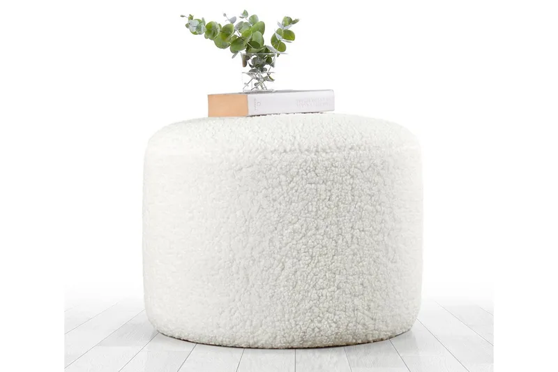 Whitman Sittpuff 54 cm - Vit - Möbler - Vardagsrum - Stolar & sittmöbler - Sittpuff