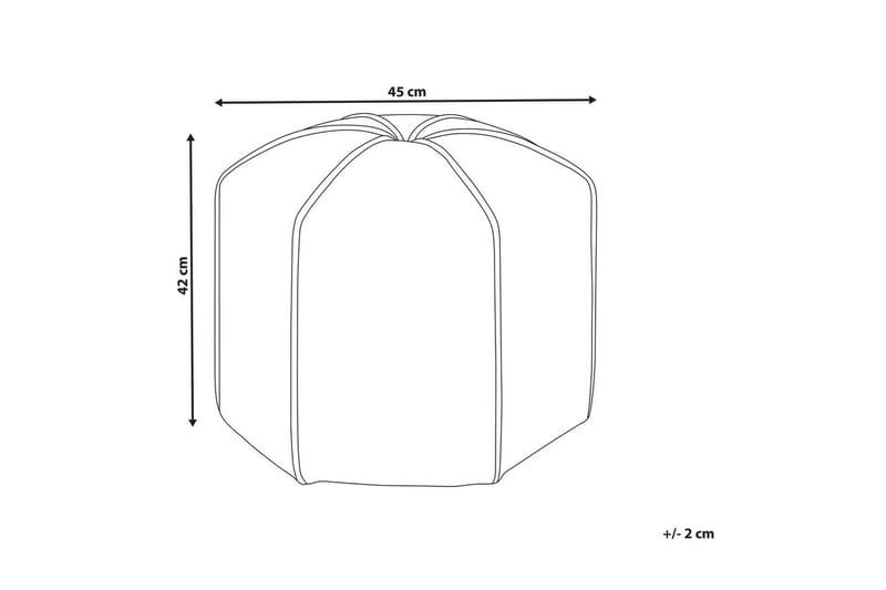 Sittpuff Wishek Beige - Beige - Möbler - Vardagsrum - Stolar & sittmöbler - Sittpuff