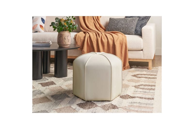 Sittpuff Wishek Beige - Beige - Möbler - Vardagsrum - Stolar & sittmöbler - Sittpuff