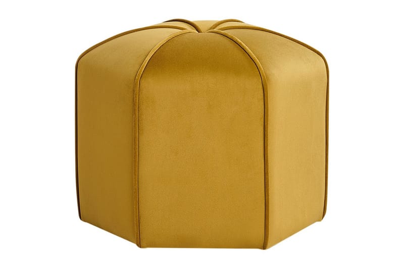 Sittpuff Wishek Gul - Gul - Möbler - Vardagsrum - Stolar & sittmöbler - Sittpuff
