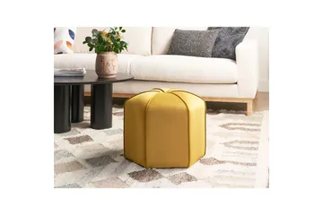 Sittpuff Wishek Gul - Gul - Möbler - Vardagsrum - Stolar & sittmöbler - Sittpuff
