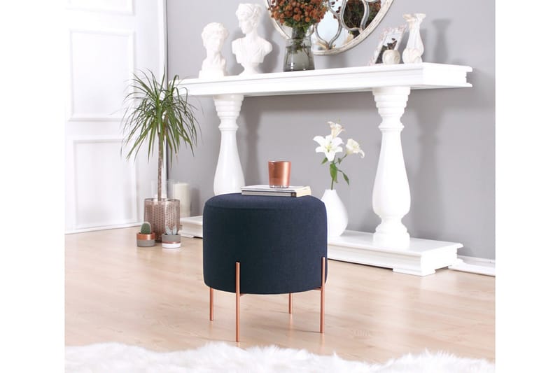 Yellowknife Sittpuff 40 cm - Blå - Möbler - Vardagsrum - Stolar & sittmöbler - Sittpuff