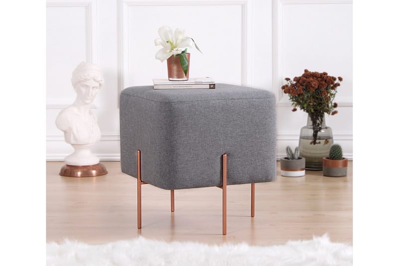 Yellowknife Sittpuff 40 cm - Grå - Möbler - Vardagsrum - Stolar & sittmöbler - Sittpuff