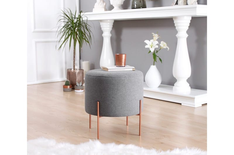 Yellowknife Sittpuff 40 cm - Grå - Möbler - Vardagsrum - Stolar & sittmöbler - Sittpuff