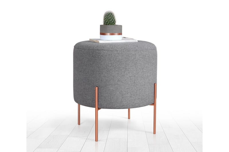 Yellowknife Sittpuff 40 cm - Grå - Möbler - Vardagsrum - Stolar & sittmöbler - Sittpuff