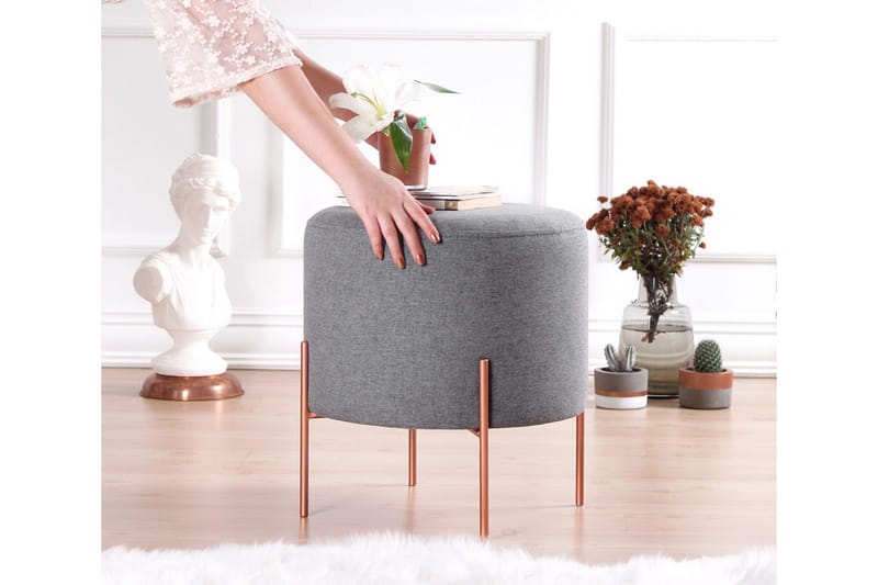 Yellowknife Sittpuff 40 cm - Grå - Möbler - Vardagsrum - Stolar & sittmöbler - Sittpuff