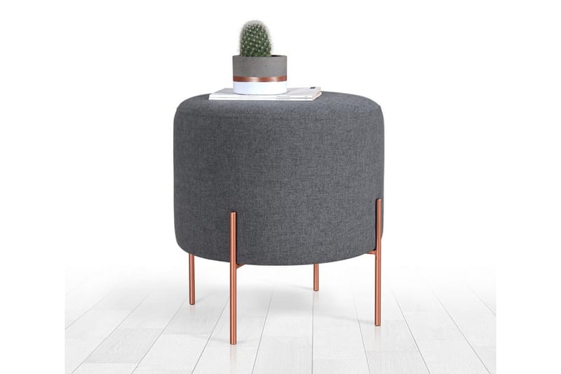 Yellowknife Sittpuff 40 cm - Mörkgrå - Möbler - Vardagsrum - Stolar & sittmöbler - Sittpuff