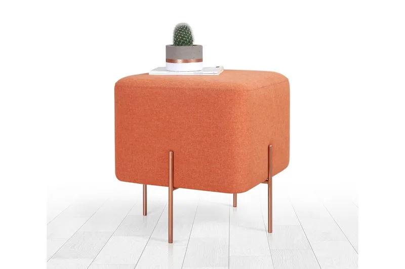 Yellowknife Sittpuff 40 cm - Orange - Möbler - Vardagsrum - Stolar & sittmöbler - Sittpuff