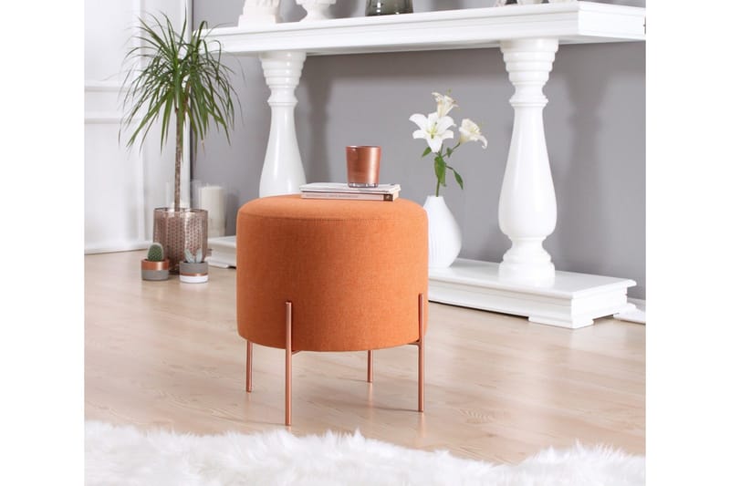 Yellowknife Sittpuff 40 cm - Orange - Möbler - Vardagsrum - Stolar & sittmöbler - Sittpuff