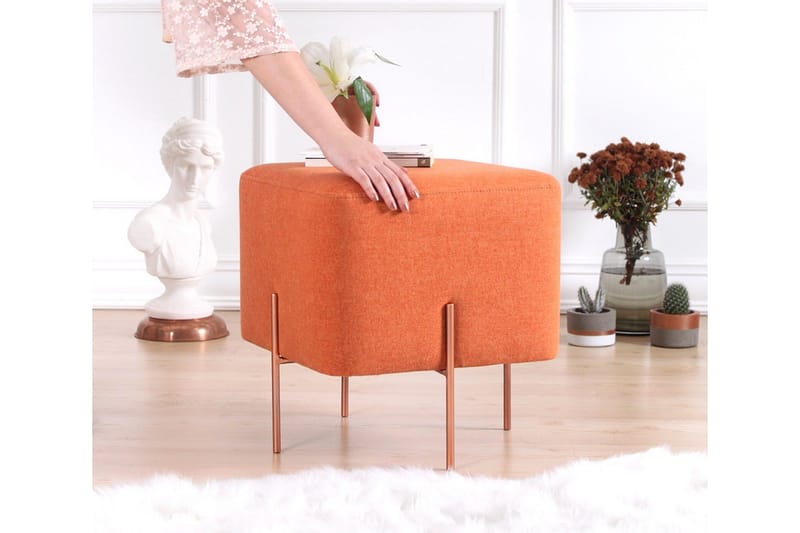 Yellowknife Sittpuff 40 cm - Orange - Möbler - Vardagsrum - Stolar & sittmöbler - Sittpuff
