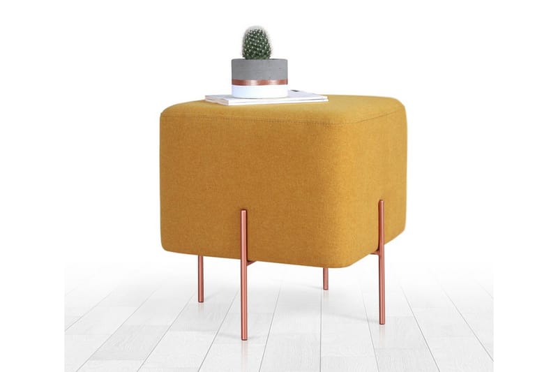 Yellowknife Sittpuff 40 cm - Senapsgul - Möbler - Vardagsrum - Stolar & sittmöbler - Sittpuff