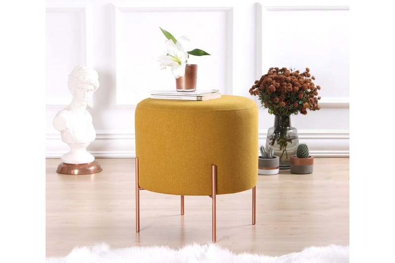 Yellowknife Sittpuff 40 cm, Senapsgul