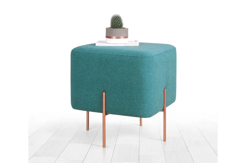 Yellowknife Sittpuff 40 cm - Turkos - Möbler - Vardagsrum - Stolar & sittmöbler - Sittpuff