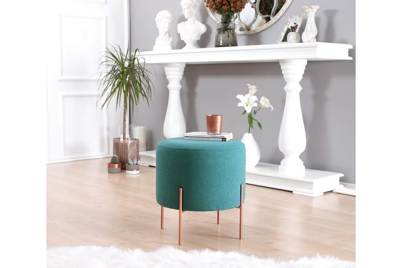 Yellowknife Sittpuff 40 cm - Turkos - Möbler - Vardagsrum - Stolar & sittmöbler - Sittpuff