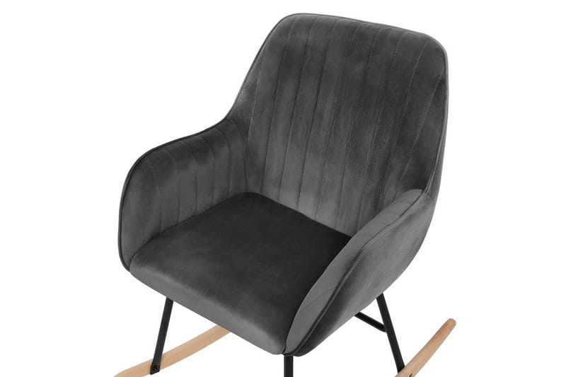 Anrew Gungstol Sammet - Grå - Möbler - Vardagsrum - Stolar & sittmöbler - Snurrstolar & gungstolar