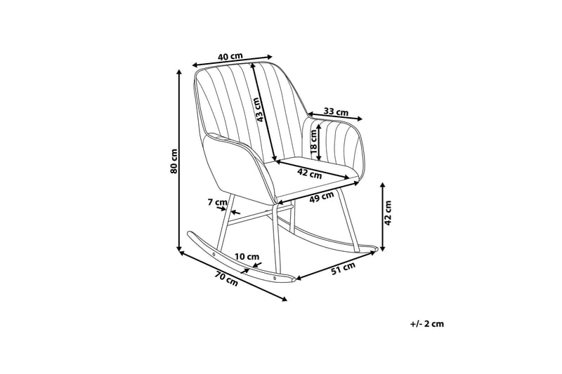 Anrew Gungstol Sammet - Grön - Möbler - Vardagsrum - Stolar & sittmöbler - Snurrstolar & gungstolar