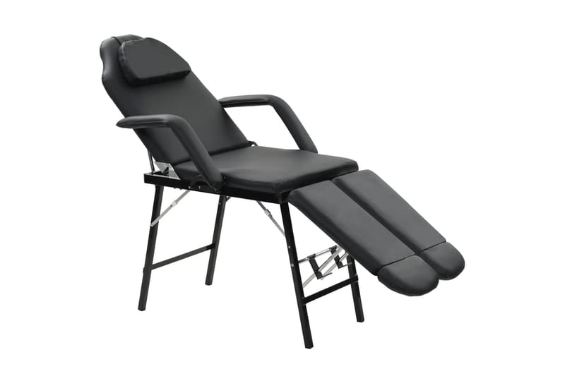 Bärbar behandlingsstol konstläder 185x78x76 cm svart - Svart - Snurrstolar & gungstolar