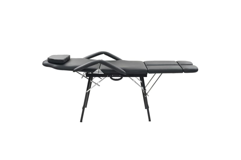 Bärbar behandlingsstol konstläder 185x78x76 cm svart - Svart - Möbler - Vardagsrum - Stolar & sittmöbler - Snurrstolar & gungstolar
