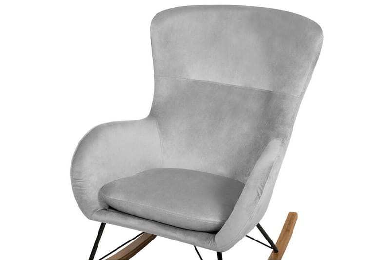 Freeburger Gungstol Sammet - Grå - Möbler - Vardagsrum - Stolar & sittmöbler - Snurrstolar & gungstolar