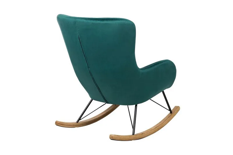 Freeburger Gungstol Sammet - Grön - Möbler - Vardagsrum - Stolar & sittmöbler - Snurrstolar & gungstolar