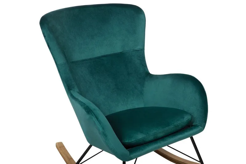 Freeburger Gungstol Sammet - Grön - Möbler - Vardagsrum - Stolar & sittmöbler - Snurrstolar & gungstolar