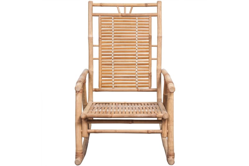 Gungstol med dyna bambu - Grå - Möbler - Vardagsrum - Stolar & sittmöbler - Snurrstolar & gungstolar