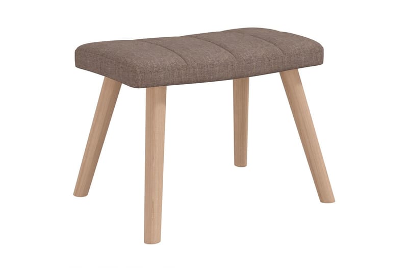 Gungstol med fotpall taupe tyg - Taupe - Möbler - Vardagsrum - Stolar & sittmöbler - Snurrstolar & gungstolar