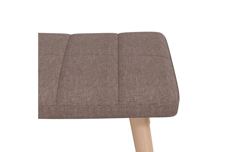 Gungstol med fotpall taupe tyg - Taupe - Möbler - Vardagsrum - Stolar & sittmöbler - Snurrstolar & gungstolar
