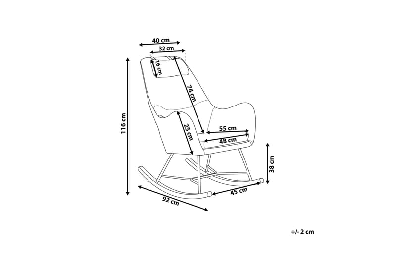 Harnos Gungstol - Beige - Möbler - Vardagsrum - Stolar & sittmöbler - Snurrstolar & gungstolar
