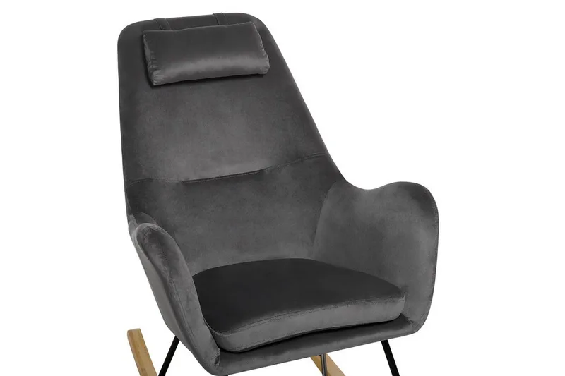 Harnos Gungstol Sammet - Grå - Möbler - Vardagsrum - Stolar & sittmöbler - Snurrstolar & gungstolar