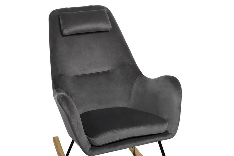 Harnos Gungstol Sammet - Grå - Möbler - Vardagsrum - Stolar & sittmöbler - Snurrstolar & gungstolar