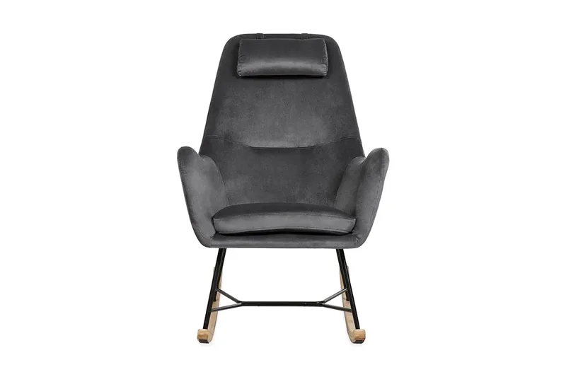 Harnos Gungstol Sammet, Grå