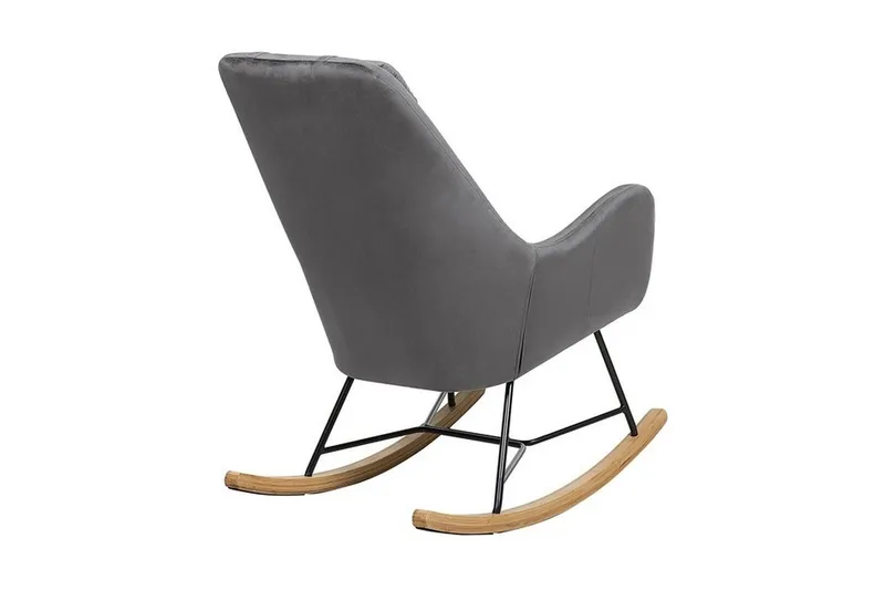 Harnos Gungstol Sammet - Grå - Möbler - Vardagsrum - Stolar & sittmöbler - Snurrstolar & gungstolar