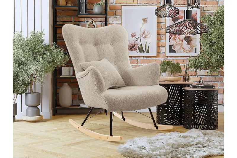 Skandynawski Gungstol - Möbler - Vardagsrum - Stolar & sittmöbler - Snurrstolar & gungstolar