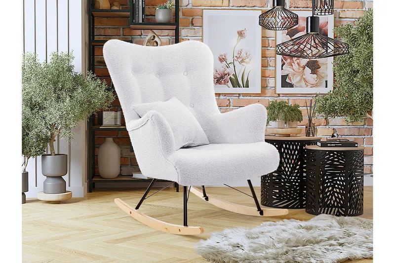 Skandynawski Gungstol - Möbler - Vardagsrum - Stolar & sittmöbler - Snurrstolar & gungstolar