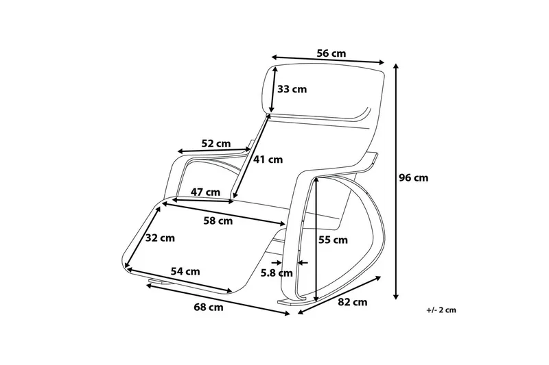 Weston Gungstol - Beige - Möbler - Vardagsrum - Stolar & sittmöbler - Snurrstolar & gungstolar
