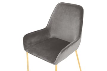 Stalltorp Sammetsstol 2-pack - Grå - Möbler - Vardagsrum - Stolar & sittmöbler - Karmstolar