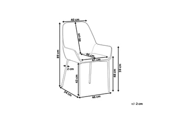 Stalltorp Sammetsstol 2-pack - Grå - Möbler - Vardagsrum - Stolar & sittmöbler - Karmstolar