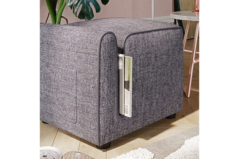 Sufian Sittpuff Utomhus 42 cm - Grå - Möbler - Vardagsrum - Stolar & sittmöbler - Sittpuff