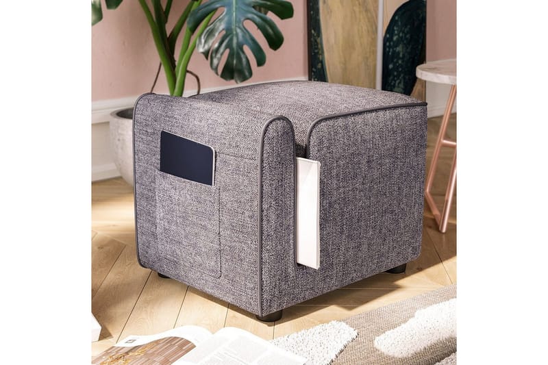 Sufian Sittpuff Utomhus 42 cm - Grå - Möbler - Vardagsrum - Stolar & sittmöbler - Sittpuff