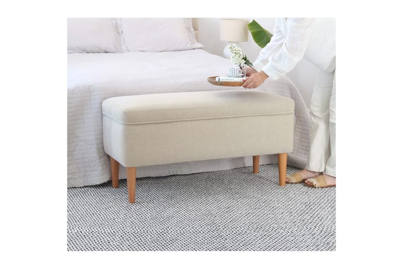 Sufian Sittpuff Utomhus 43 cm - Cremevit - Möbler - Vardagsrum - Stolar & sittmöbler - Sittpuff