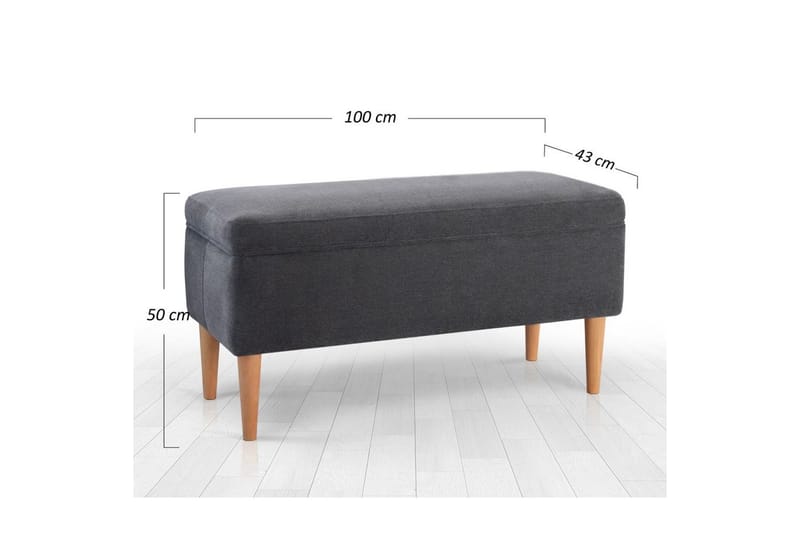 Sufian Sittpuff Utomhus 43 cm - Grå - Möbler - Vardagsrum - Stolar & sittmöbler - Sittpuff